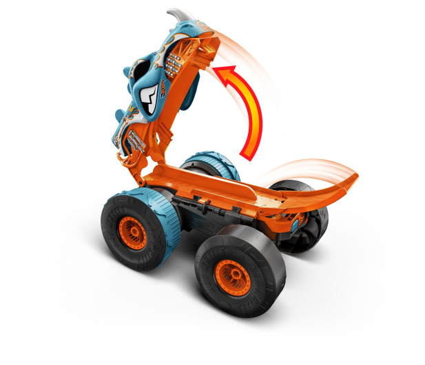 Hot Wheels Monster Trucks Rhinomite Mega Transformacja 1:12 - 1164342 - zdjęcie 3
